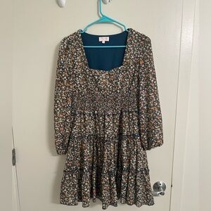 Pink Lily Floral Dress